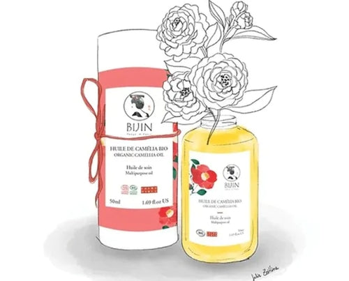 Huile de camélia bio - 100% végétale et bio - visage, corps, cheveux,