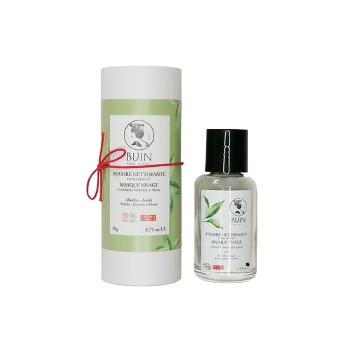 Soin en poudre bio au matcha - masque & nettoyant visage 2 en 1